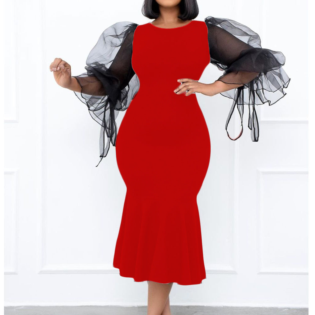 Women Dress Female African Ladies Dresses 2023 Long Sleeves