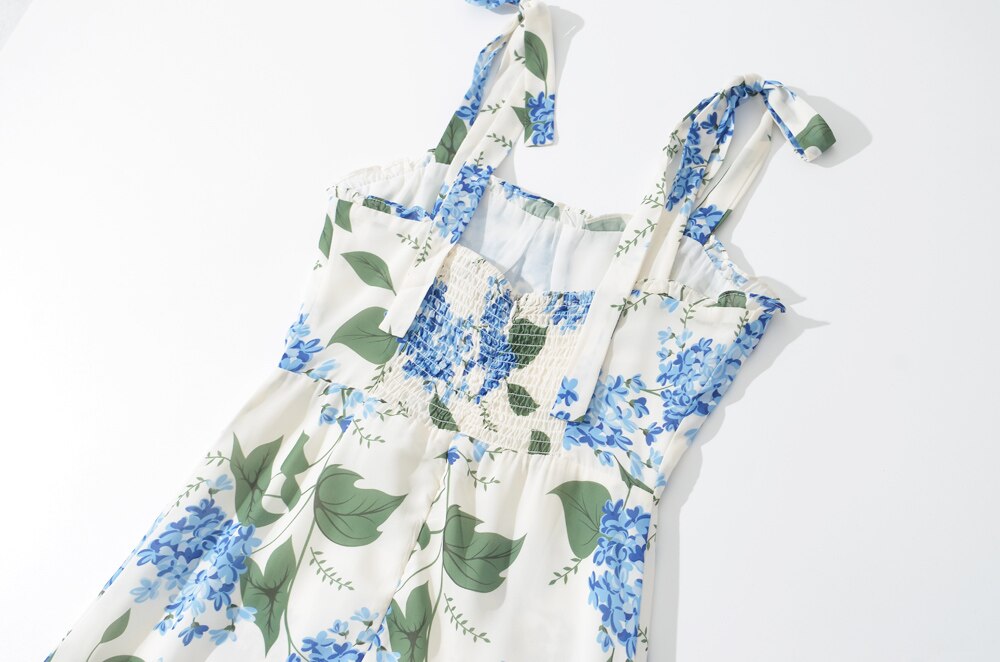New Women French Style Prairie Chic Sling Dress Sexy Sleeveless Ladies Holiday Summer Chiffon Dresses