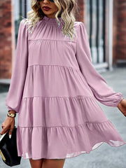 Stand Collar Loose Dresses