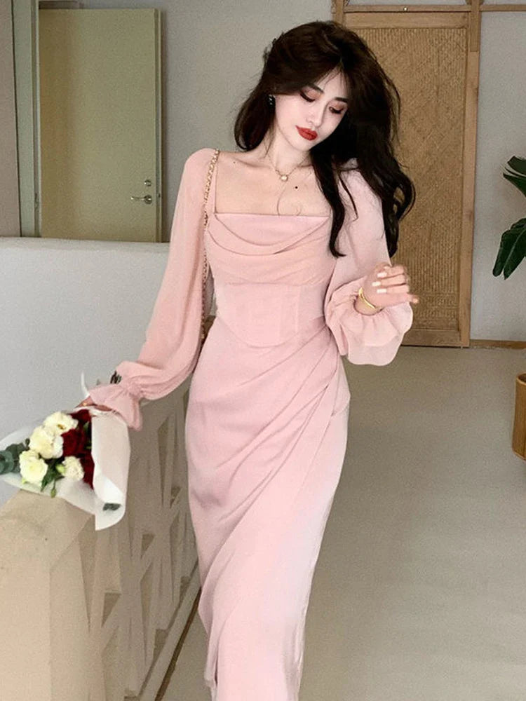 Solid Elegant Fairy Dresses