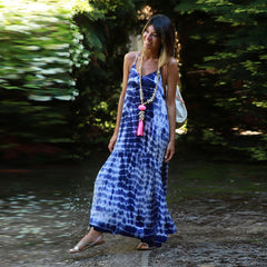 Femme Casual Long Summer Dress Printing Fashion Pad Dyeing Strapless Loose Women's One Piece Dress Oversized Gothic Maxi Dress