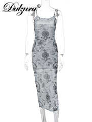 Side Slit Bodycon Midi Dress