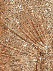 Luxury Long Sleeve V-Neck Evening Dress Wedding Party Sequins For Women 2023 Female Guests Red Prom Cocktail Dresses