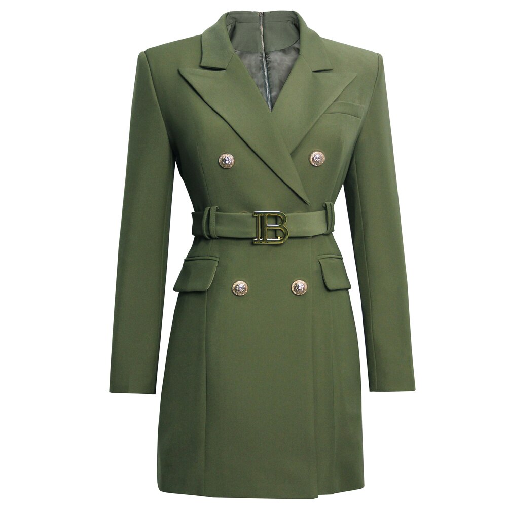 Hoobd S-xxxl Spring And Autumn High Quality New Products Slim Slim Belt Multicolor Simple Workwear Women Suit Dress Clothes Blazers