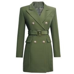 Hoobd S-xxxl Spring And Autumn High Quality New Products Slim Slim Belt Multicolor Simple Workwear Women Suit Dress Clothes Blazers