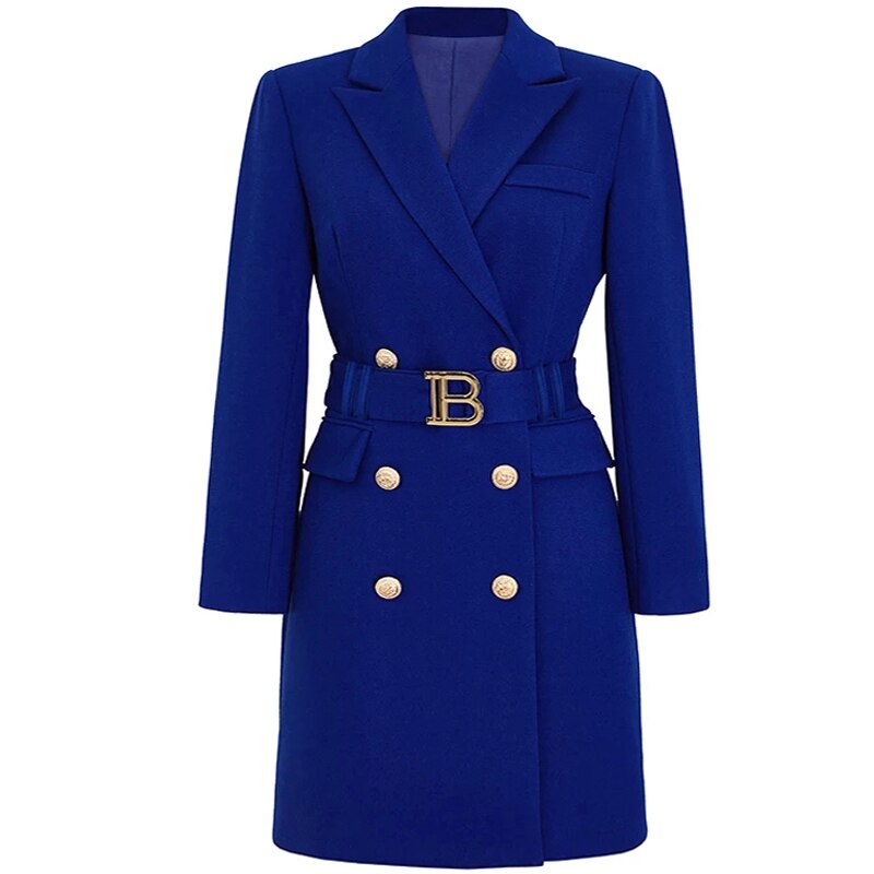 Hoobd S-xxxl Spring And Autumn High Quality New Products Slim Slim Belt Multicolor Simple Workwear Women Suit Dress Clothes Blazers