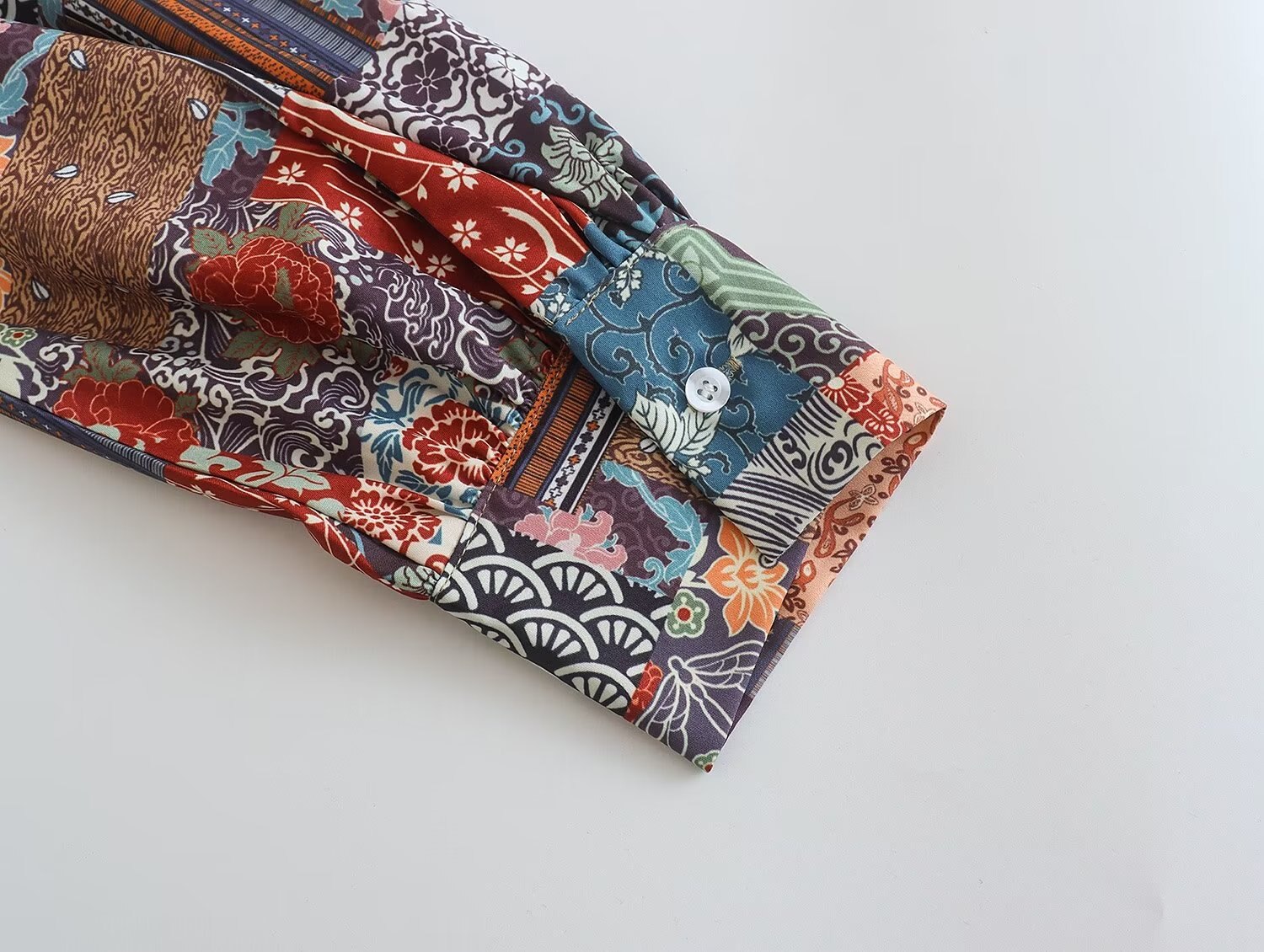 New 2023 Women Vintage Floral Print Casual Long Dress Cross V Neck Female A-line Spring Vestidos