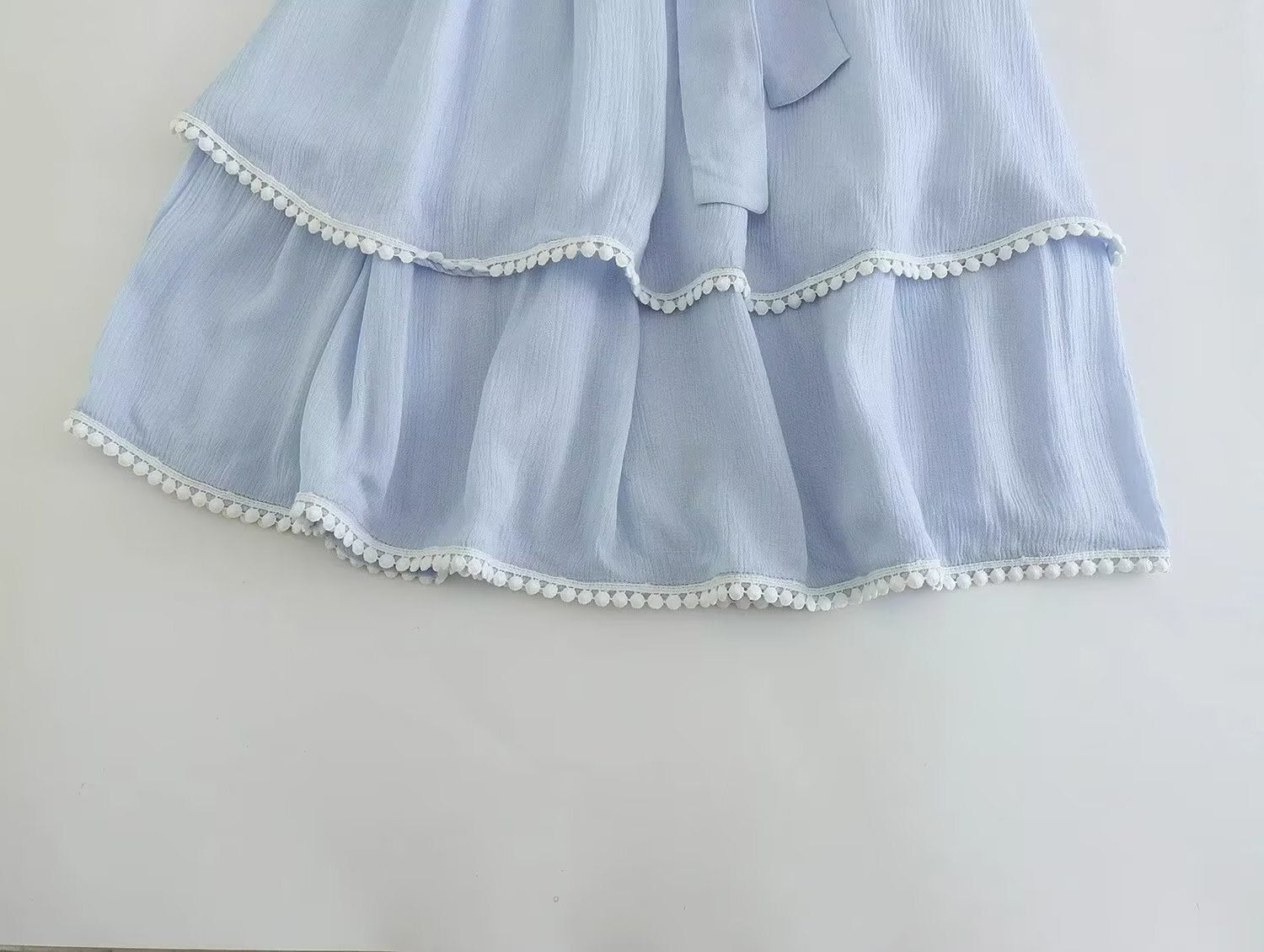 Hoobd New Women With Belt Blue Strapless Sexy Dress Sleeveless Elegant Ladies Mini Dresses