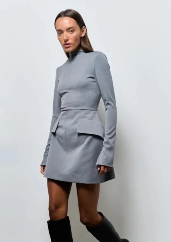 Women Fashion Sexy Midi Dress 2024 Elegant O-Neck Split Sleeveless Slim Dresses Streetwear High Waist Bodycon Vestidos Robes