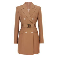 Hoobd S-xxxl Spring And Autumn High Quality New Products Slim Slim Belt Multicolor Simple Workwear Women Suit Dress Clothes Blazers