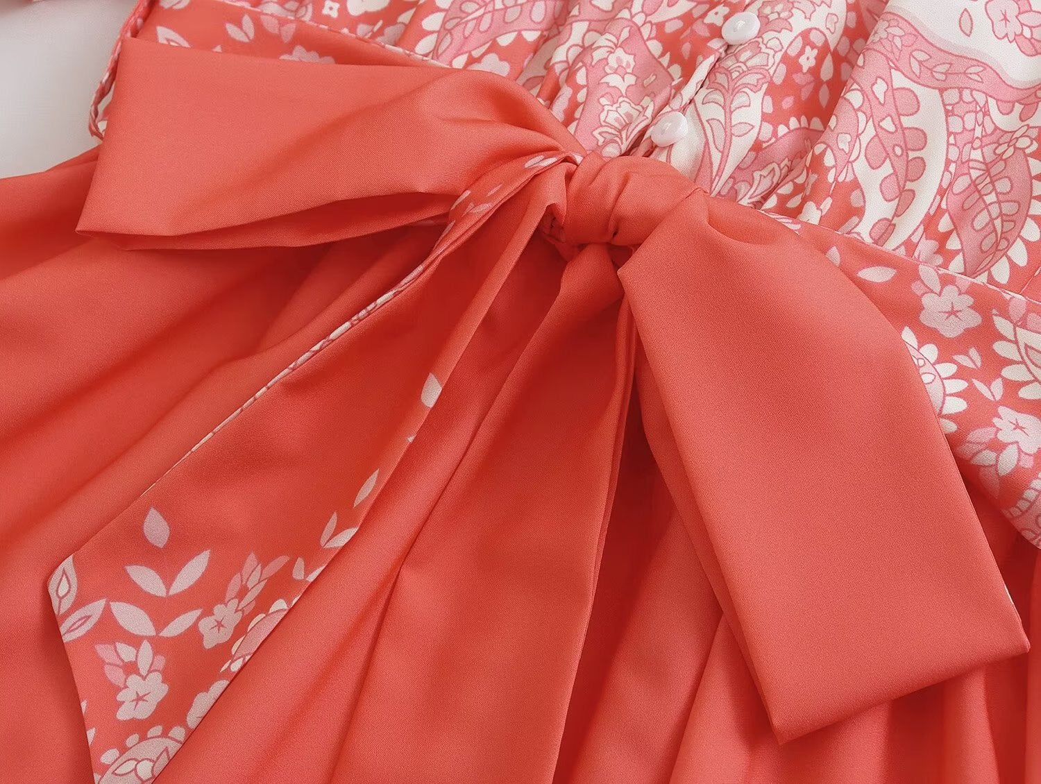Hoobd New Spring Women Vintage Floral Print Tassel Dress With Belt Ladies Elegant A-line Long Dress