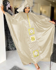 Hoobd Free Style African Dress For Woman Embroidery Design Ladys Clothes Plus Size Dresses For Women