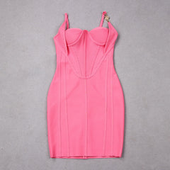 New Fashion Women's Sexy Slash Neck Strapless Sleeveless Backless Bodycon Mini Dress Elegant Party Club Dresses