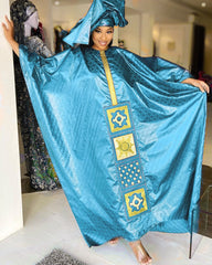 Hoobd Free Style African Dress For Woman Embroidery Design Ladys Clothes Plus Size Dresses For Women