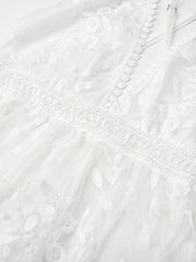 High Waist Sexy Mini Dress Female Lace Sexy Backless V-Neck Women Dresses Summer Beach Party Knee-Length Clothing