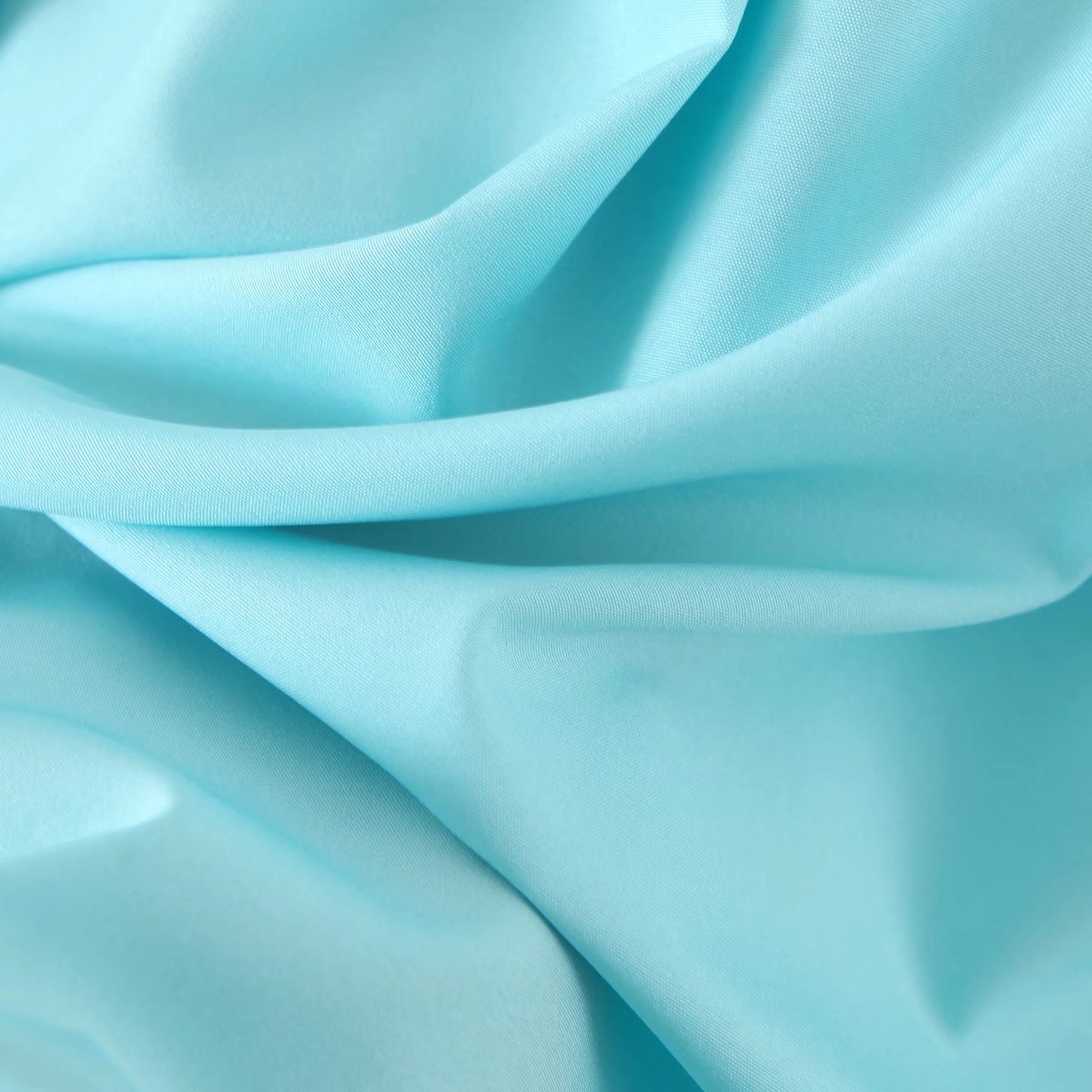 Hoobd New Women Vintage Drawstring Waist Sky Blue Dress Puff Short Sleeve Ladies Holiday Summer Casual Dress Short Vestido