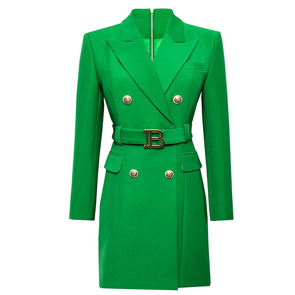 Hoobd S-xxxl Spring And Autumn High Quality New Products Slim Slim Belt Multicolor Simple Workwear Women Suit Dress Clothes Blazers