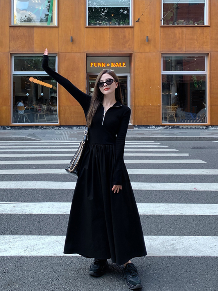 Women's 2023 Autumn and Winter New Elegant Retro Slim Long-sleeved Knitted Dress Casual Vacation Dress Mid-length Party Dresses