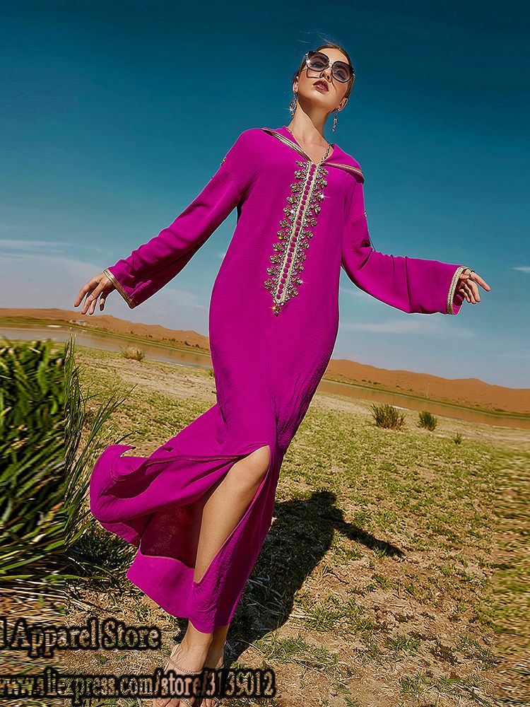 Ramadan Eid Mubarak Kaftan Dubai Abaya Turkey Islam Muslim Arabic Long Dress Abayas For Women Caftan Robe Musulmane Longue Femme