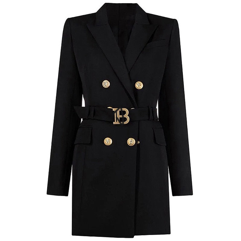 Hoobd S-xxxl Spring And Autumn High Quality New Products Slim Slim Belt Multicolor Simple Workwear Women Suit Dress Clothes Blazers