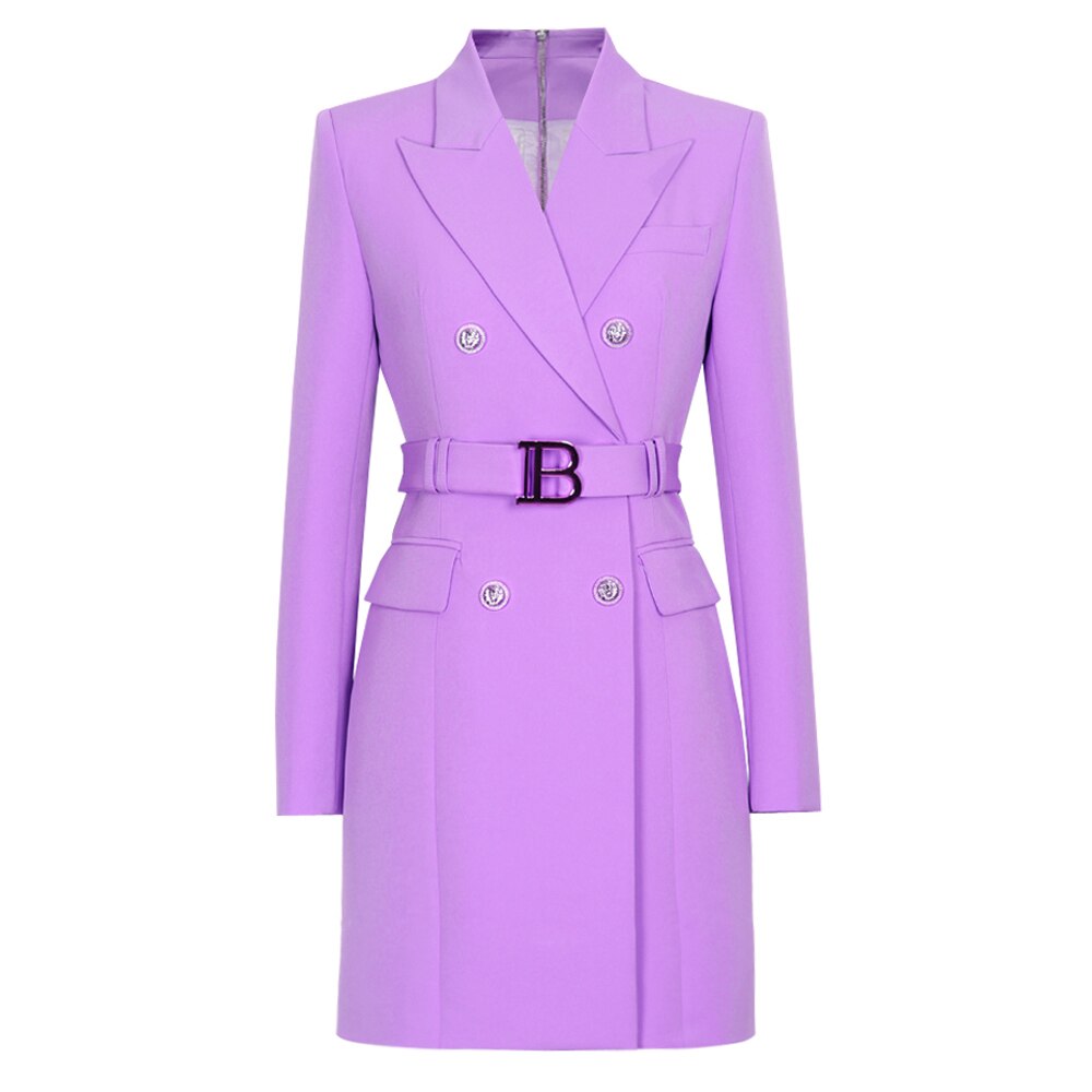 Hoobd S-xxxl Spring And Autumn High Quality New Products Slim Slim Belt Multicolor Simple Workwear Women Suit Dress Clothes Blazers