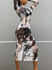 Women Mesh See Through Party Club Bodycon Streetwear Black Long Dress 2023 Summer Clothes Wholesale Items For Business