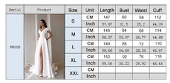 Hoobd Elegant Casual Women's Dresses Sexy V-neck Side Slit Backless White Long Skirt Wedding Banquet Bridesmaid Dress Evening Gown