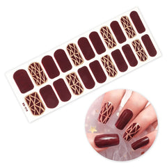 New Year Nail Stickers Snowflate 3D Manicure Decals Self Adhesive Nail Polish Stickers for Nail Art Decorations Christmas