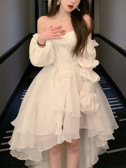 Elegant Ruffles Chic Fairy Dress