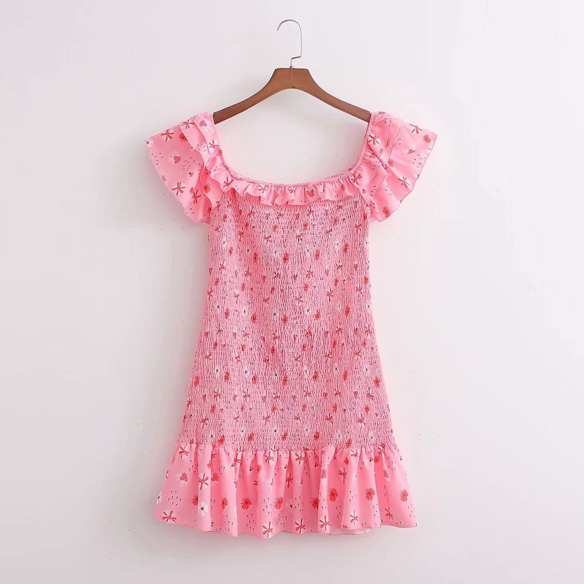 2023 Summer Short Sleeve Sexy Women Sexy Vocation Beach Mini Dress