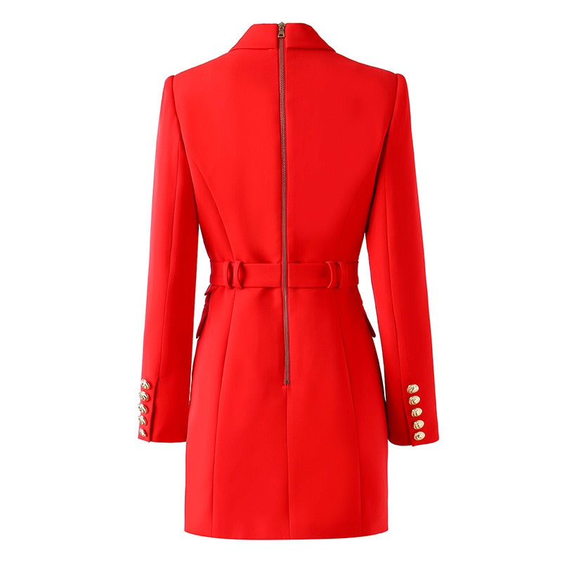 Hoobd S-xxxl Spring And Autumn High Quality New Products Slim Slim Belt Multicolor Simple Workwear Women Suit Dress Clothes Blazers