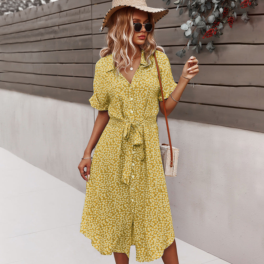 Leisure Holiday Style Sexy Big Swing Vacation Dresses