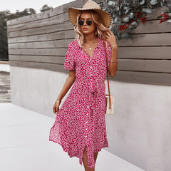 Leisure Holiday Style Sexy Big Swing Vacation Dresses
