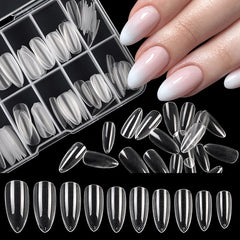 Hoobd100pcs Transparent Fake Nails Tips