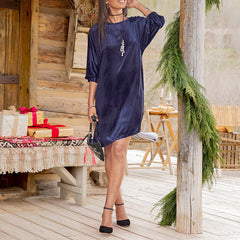 Casual Loose Velvet Dress