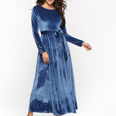 Casual Velvet Long Dress