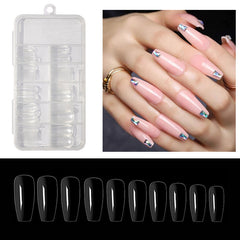 Hoobd100pcs Transparent Fake Nails Tips
