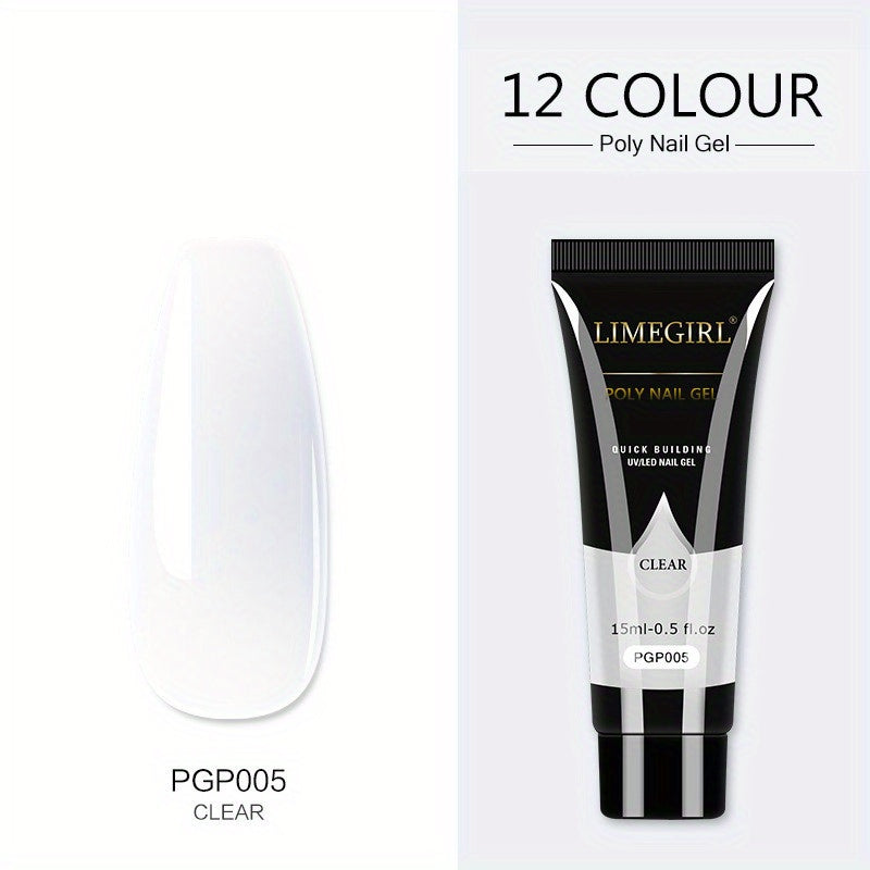 Nail Gel Kit For Nails, Nail Extension Gel, With Other Basic Poly Gel Nail Art Tools Poly Nail Gel Kit Nail Art Supplies