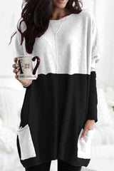 Hoobd Long Sleeve Casual Mini Skirt With Pockets(3 Colors)