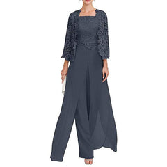 Hoobd Elegant Mother of The Bride/Groom Pant Made In Chiffon And Lace