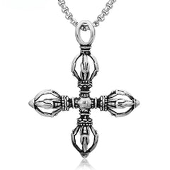 Corss Pestle Titanium Steel Necklace for Men