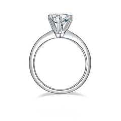 1.5Carat Round Moissanite Engagement Ring