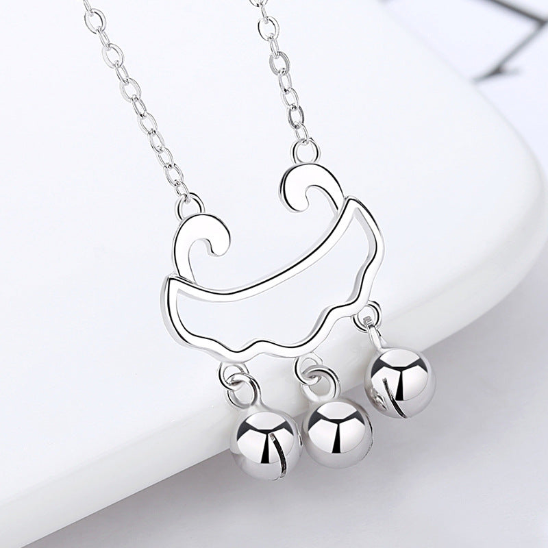 Life Lock Pendant Silver Necklace for Women