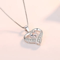 (Pendant Only) Valentine's Day Gift Love Zircon Silver Pendant for Women