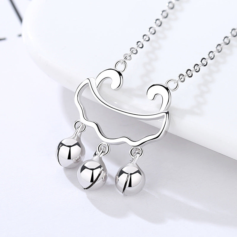 Life Lock Pendant Silver Necklace for Women