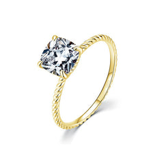 Summer New S925 Silver Twist Floating Inlaid Zircon Jewelry Women&#039;s Simple Japanese and Korean Temperament Party Ring Jewelry