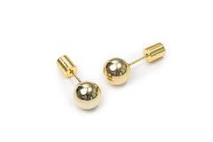 Golden Glazed Studs Nap Earrings