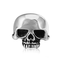 Halloween Punk Style Skull Head Titanium Steel Ring for Men