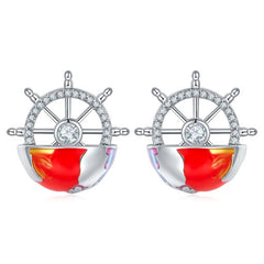 Traveling Starry Sky Enamel Studs for Women