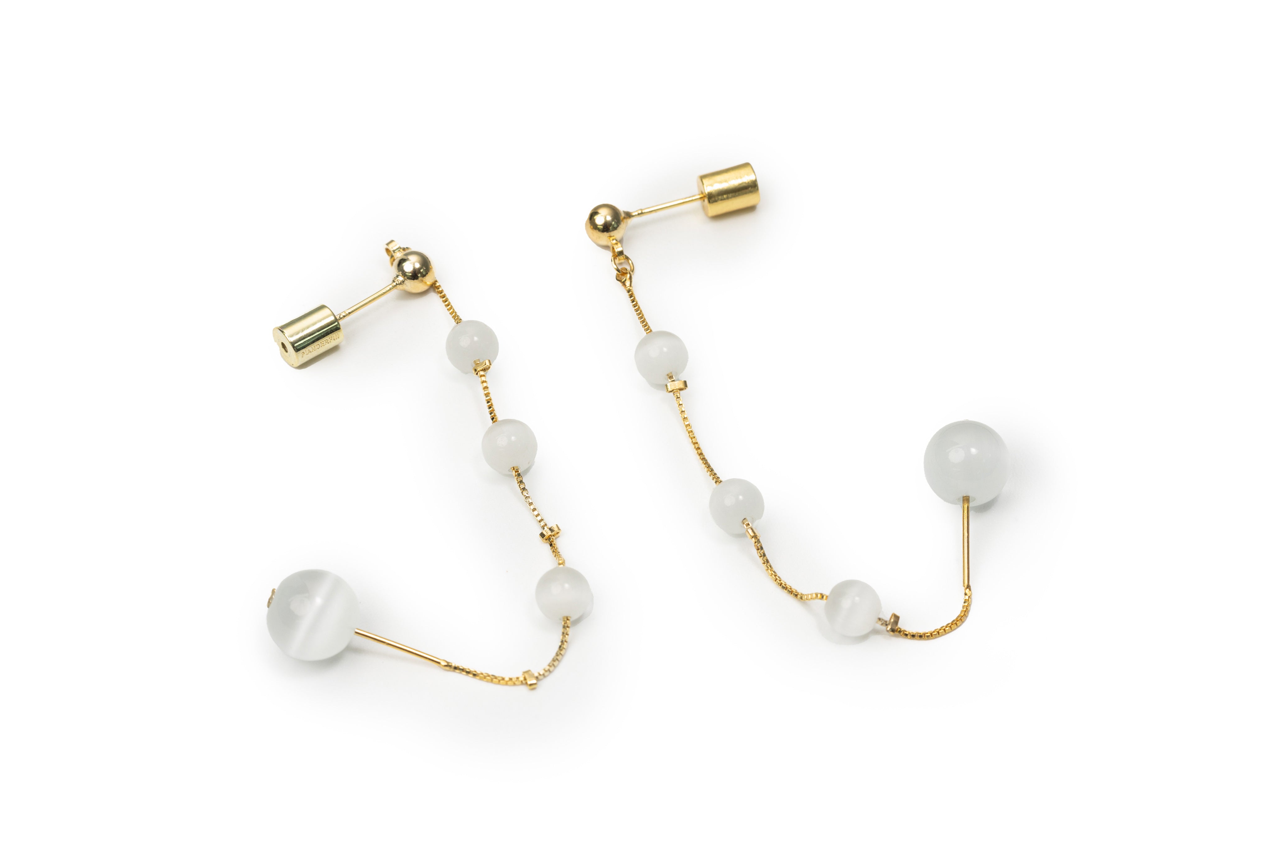 Golden Mercury Drop Earrings